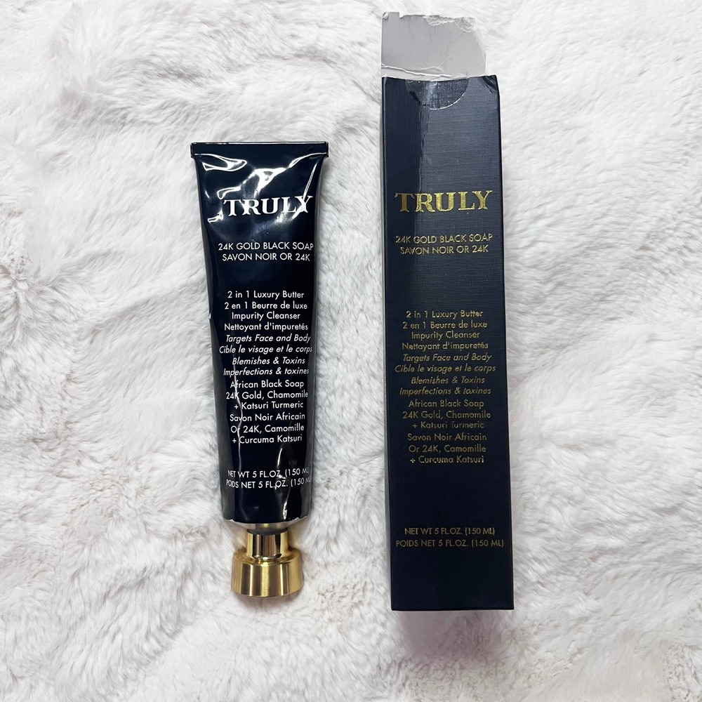 Truly 24K Gold Black Soap